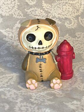 Spooky Summit Collection / Furrybones hand painted 2.5" Rocky puppy figurine